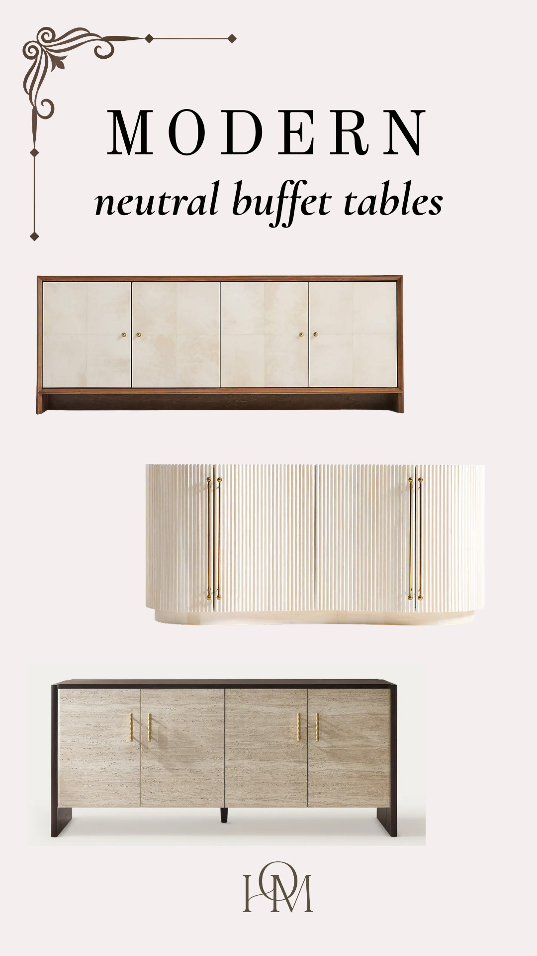 I love these buffet tables, so elegant and neutral to fit in with any decor. 

 #LTKHome