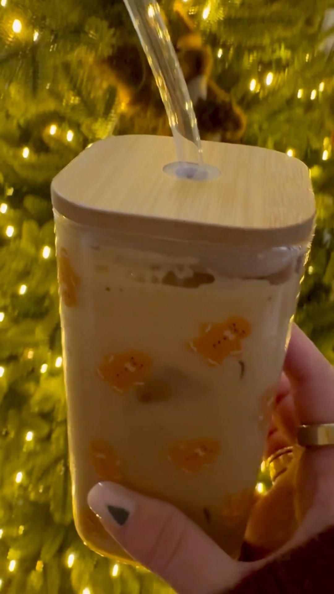 Christmas decorations include adorable holiday glassware, too!

If you need and under $5 gift for gift exchanges or a “My Favorite Things” party, this glass tumbler with bamboo lid is perfect! The tumbler is dishwasher safe! Plus, how cute are the gingerbread men! It’s the perfect at-home iced latte tumbler 🎄✨🎁

#LTKGiftGuide #LTKHome #LTKHoliday