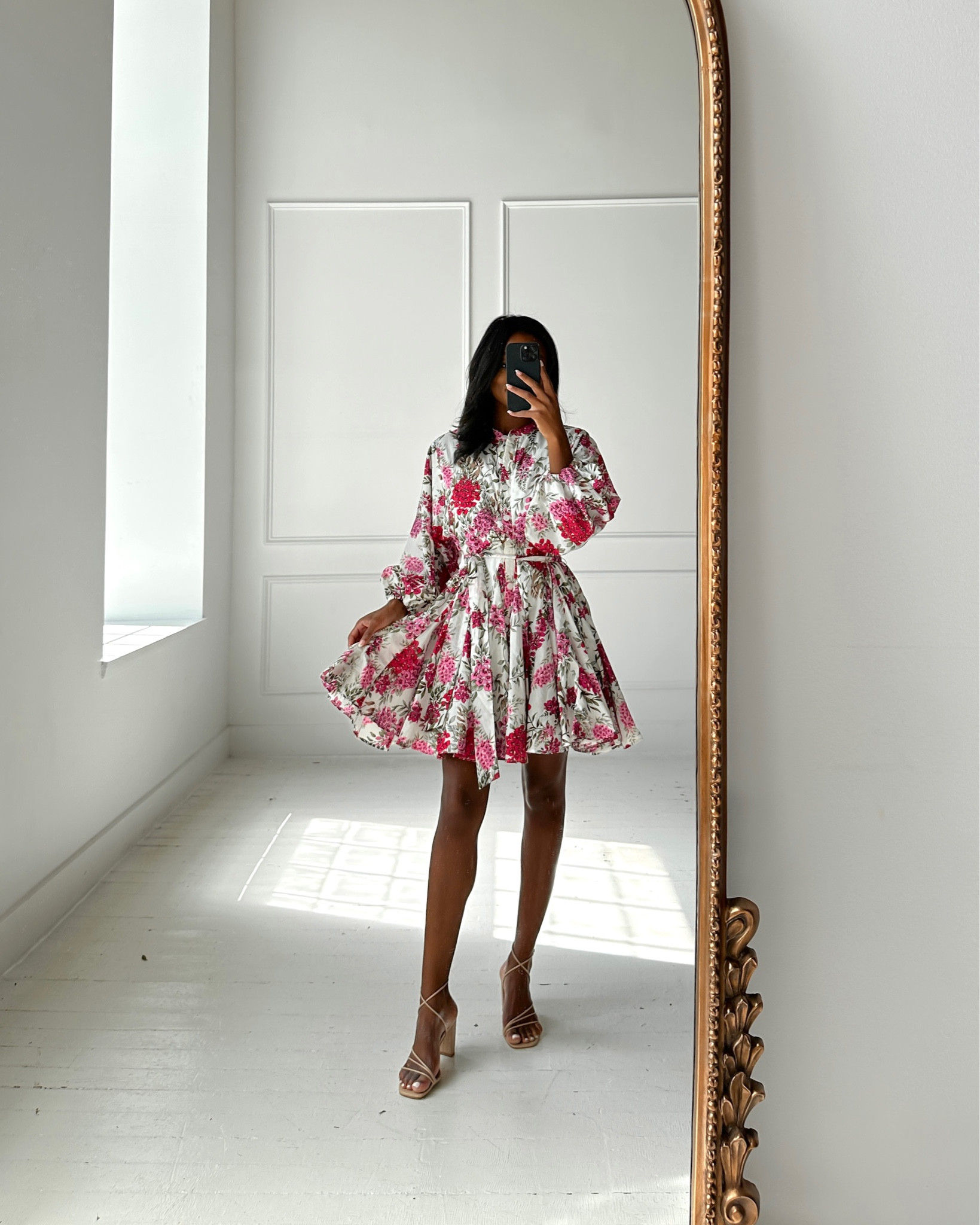 Pink floral wedding guest dress! It is currently on sale for under $50! #springdress

#LTKSeasonal #LTKwedding #LTKunder50