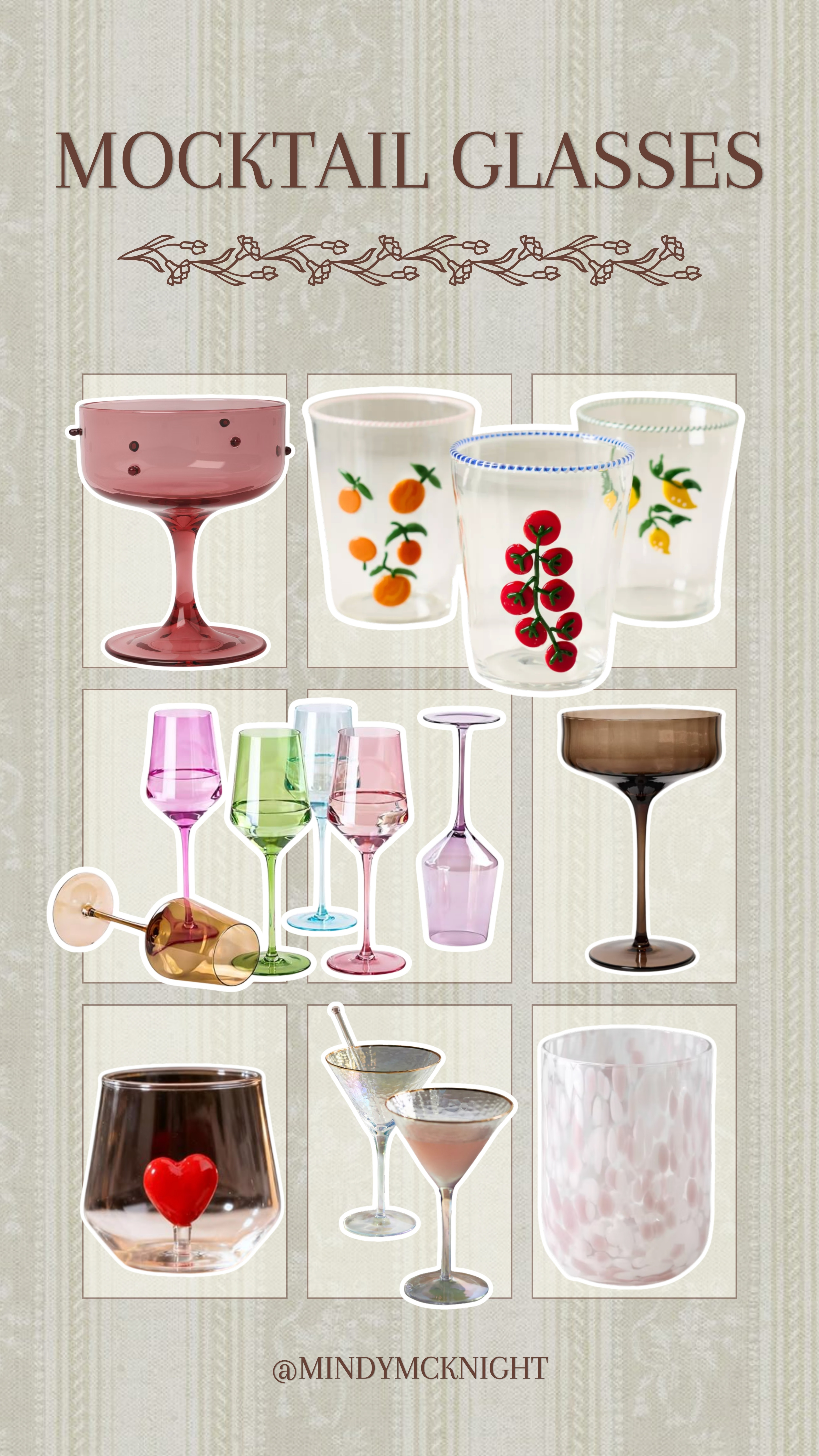 Cute Mocktail Glasses 

 #LTKdayinmylife #LTKmomlife #LTKHome