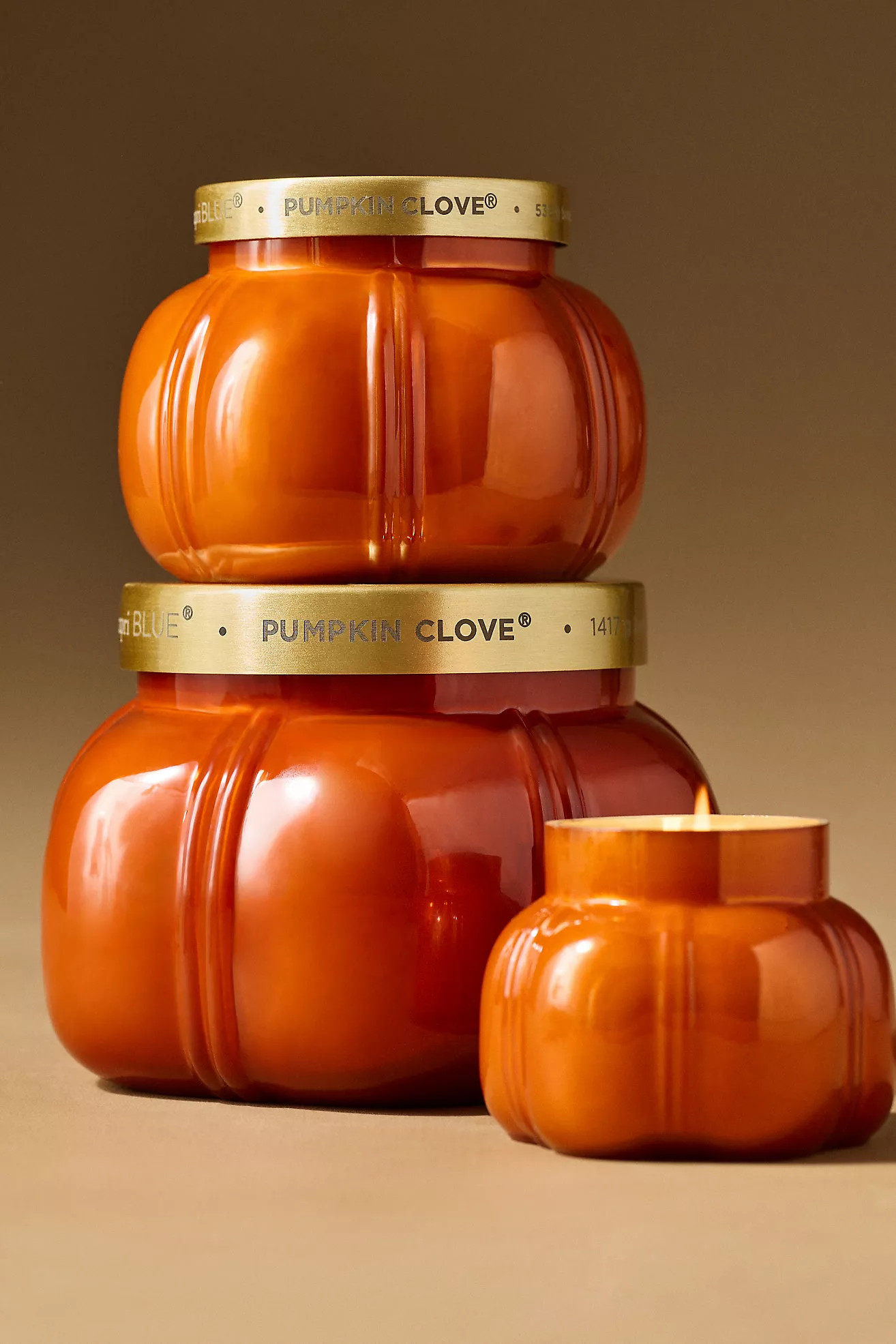 Capri Blue Pumpkin Clove Glass Jar Candle | Anthropologie (US)