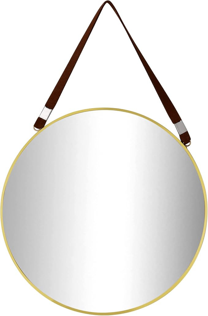 Funerom 8 inch Small Decorative Wall Mirror Round Gold for Entryways Washrooms Living Rooms | Amazon (US)