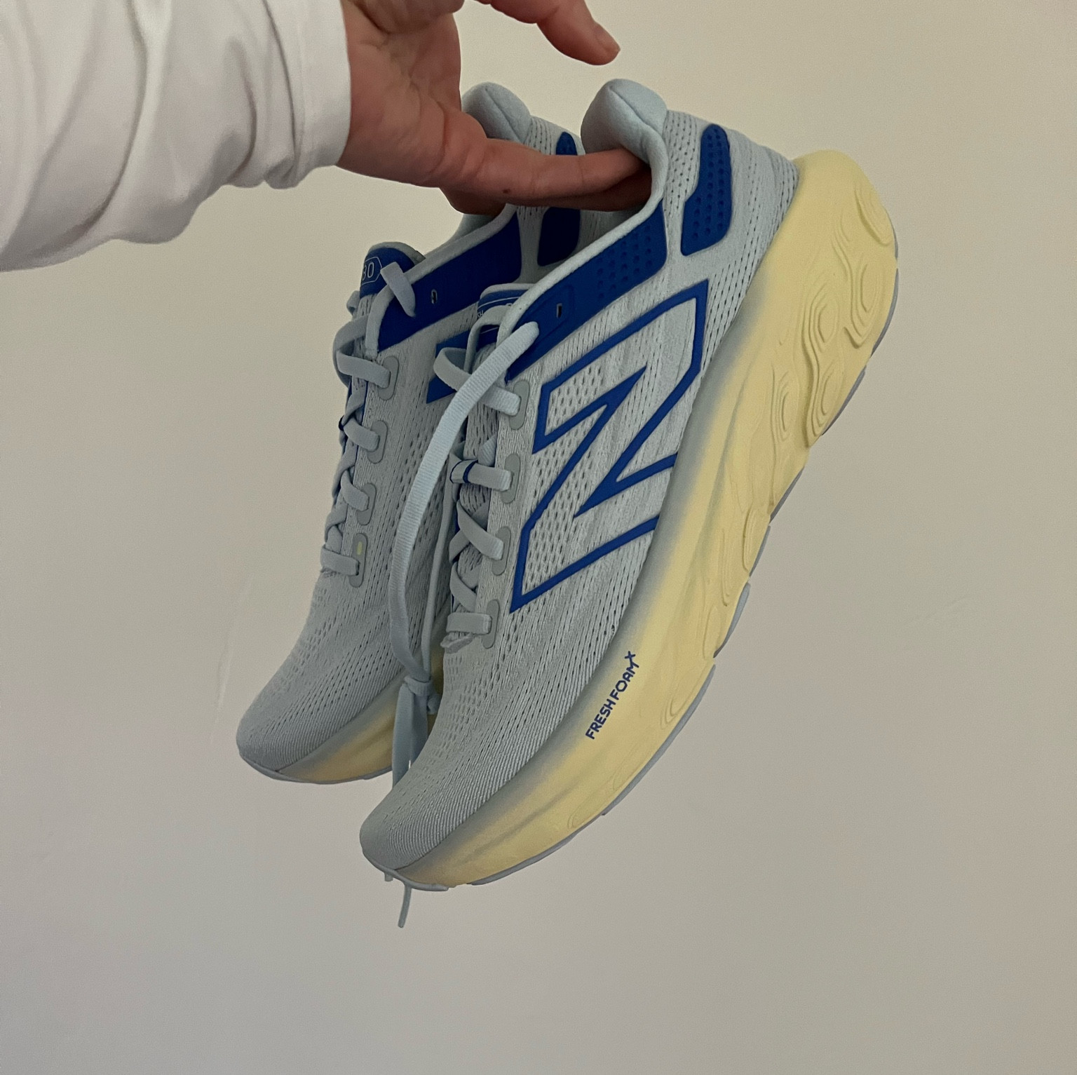 My absolute favorite running shoes!! New Balance 1080v13 they’re cute, easy to throw on, and most importantly they’re comfortable and lightweight to run with :) 