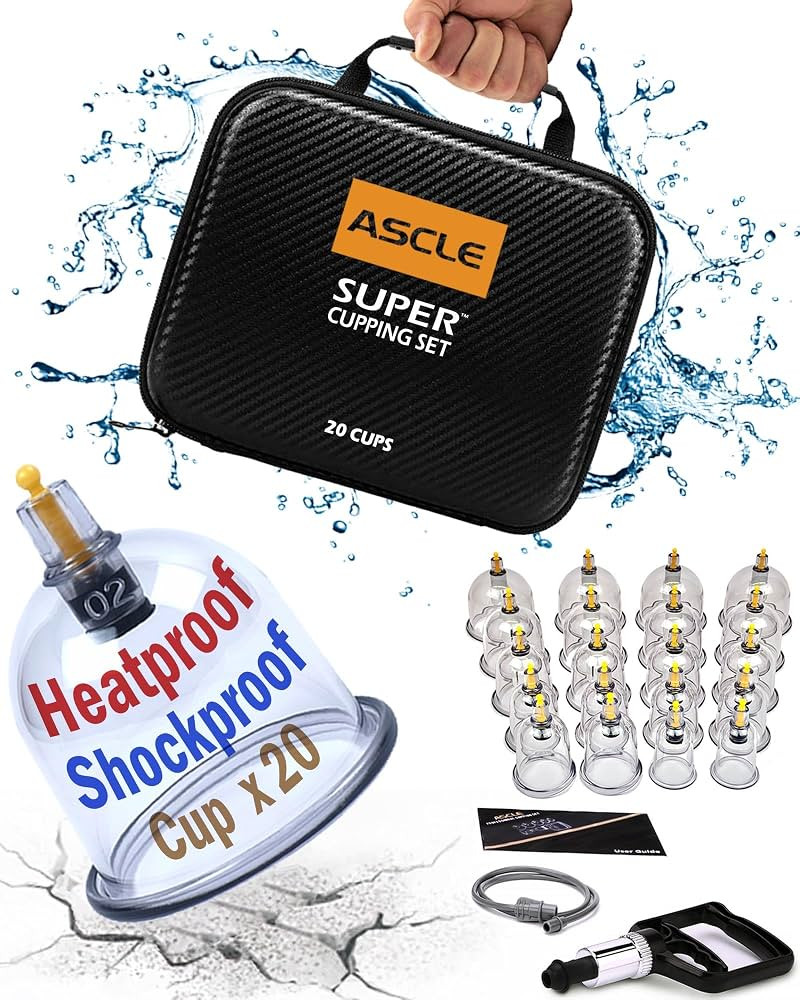 Super Cupping Set, Shockproof Heatproof Extra Thick Cups, Water Repellent Shockproof Professional... | Amazon (US)
