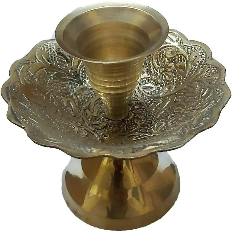 PARIJAT HANDICRAFT Candlestick Holder for Taper Candles Traditional Chamberstick Shape, Metal, Fi... | Walmart (US)