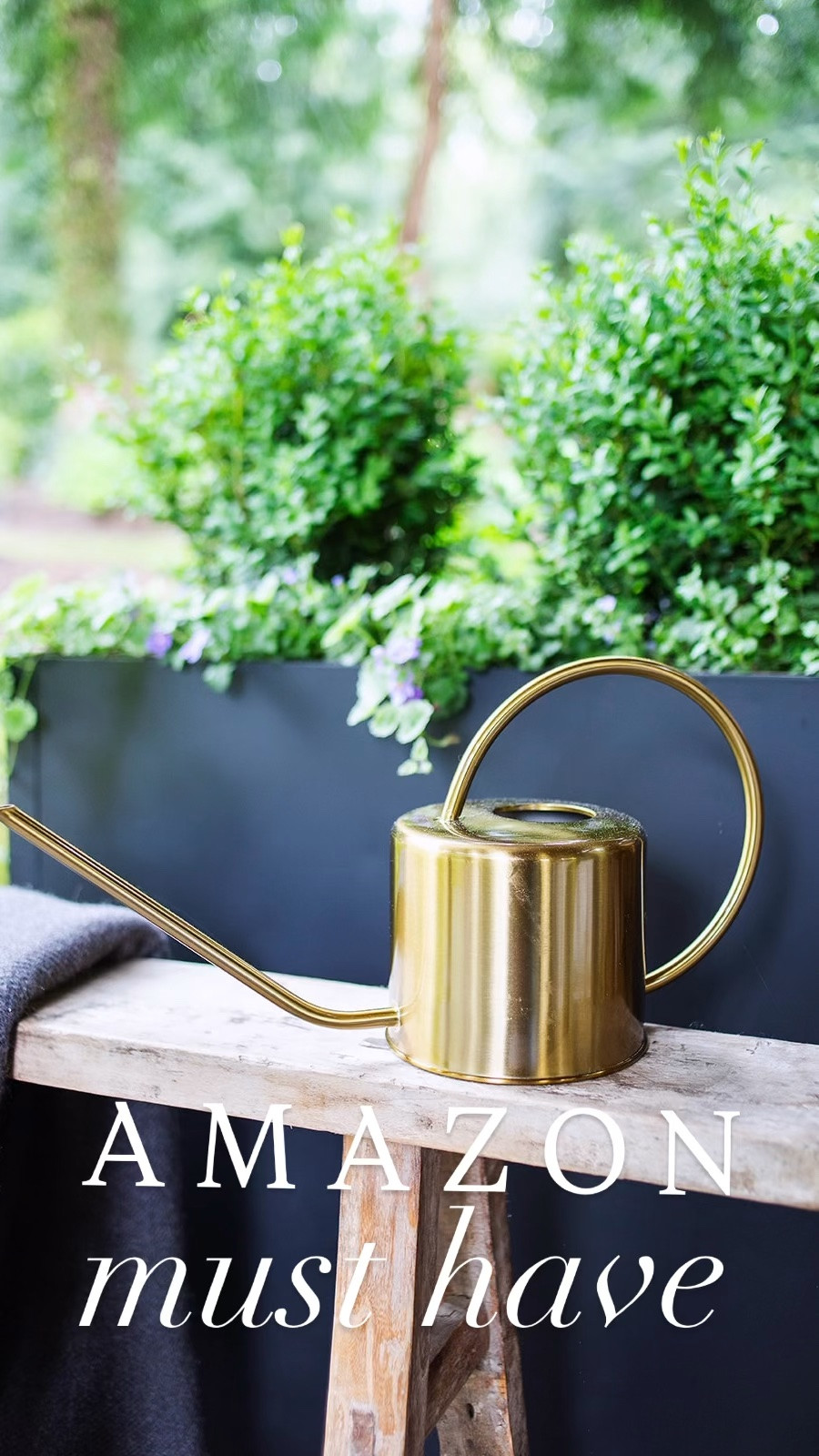Minimal Gold Watering Can 

This modern brass watering can is one of my favorite functional decor pieces. The long, narrow spout makes watering houseplants easy without spills, and it’s beautiful enough to leave out on a shelf, plant stand, or windowsill. The perfect blend of form and function for anyone who loves a clean, organic home. An affordable Amazon find that looks much more expensive than it is.

#LTKSeasonal #LTKHome #LTKSaleAlert