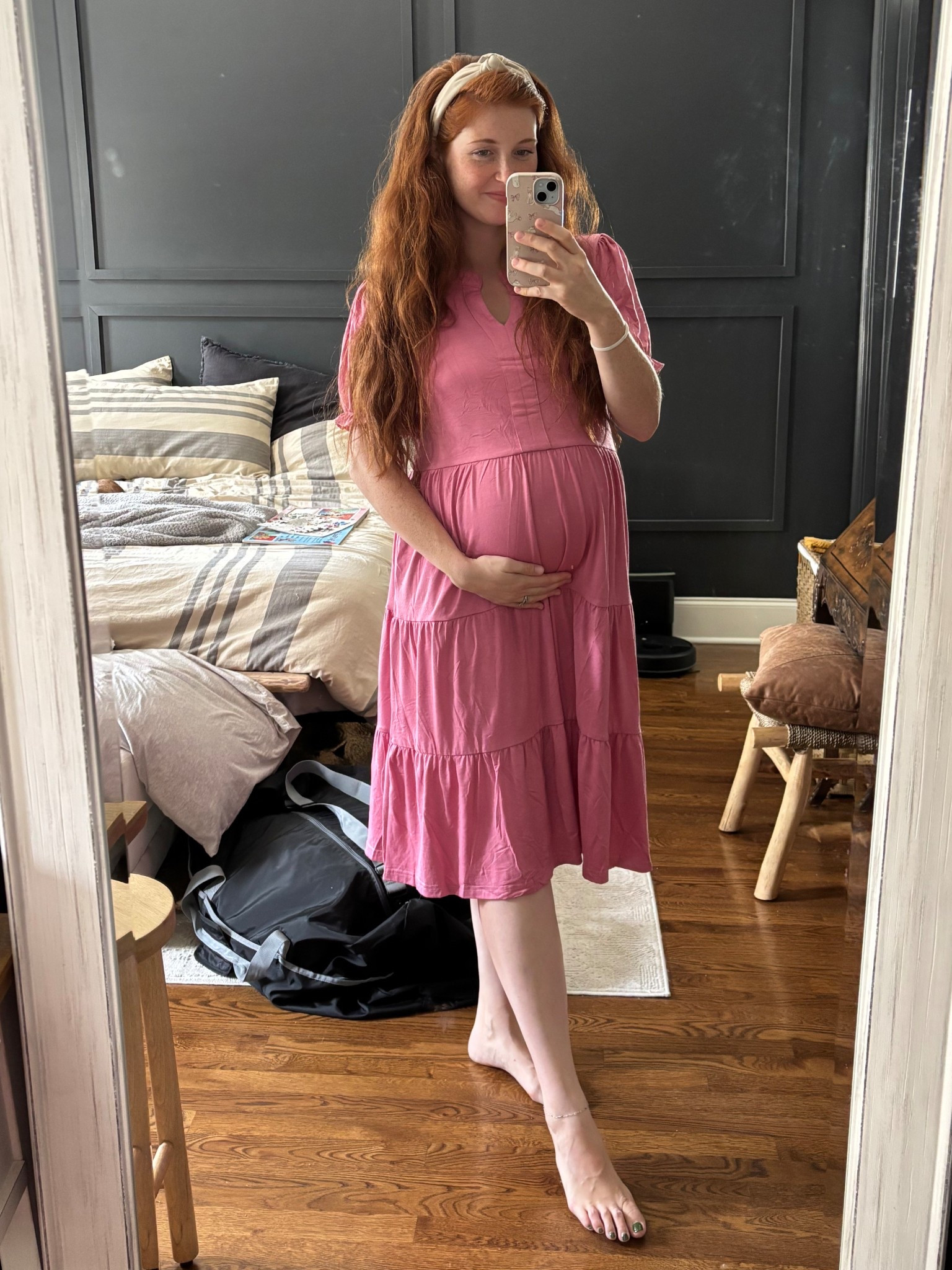 Looking for maternity wear that doubles as postpartum and not pregnant? This dress is perfect! Affordable and stylish. Comes in 4 colors. I’m wearing an XL here at 38 weeks pregnant. 5’ 8” 170lbs

#LTKBump #LTKFindsUnder50 #LTKBaby