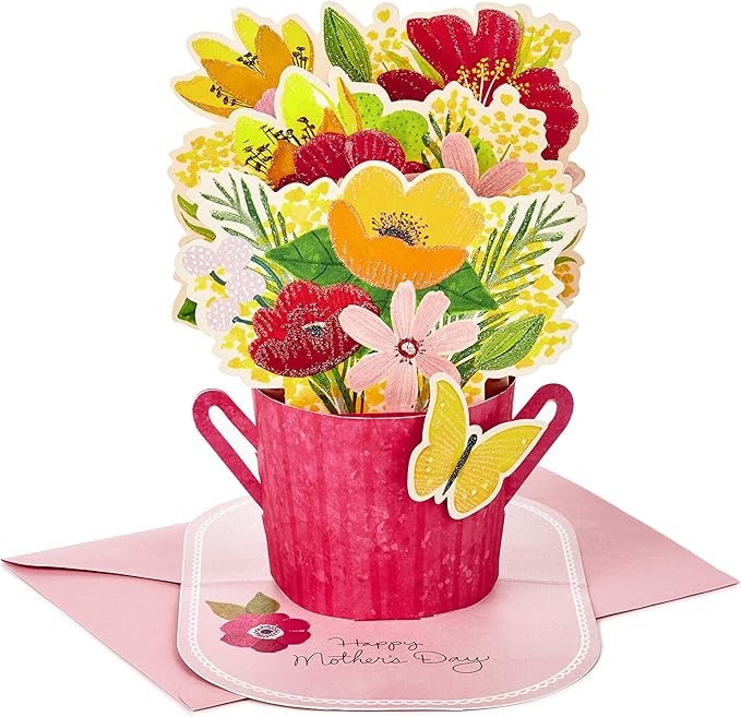 Hallmark Paper Wonder Mothers Day Pop Up Card (Flower Bouquet, You Deserve This Day) | Amazon (US)