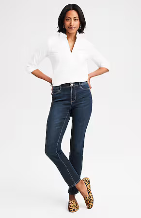 Authentic Fit Slim-Leg Jeans | J. Jill