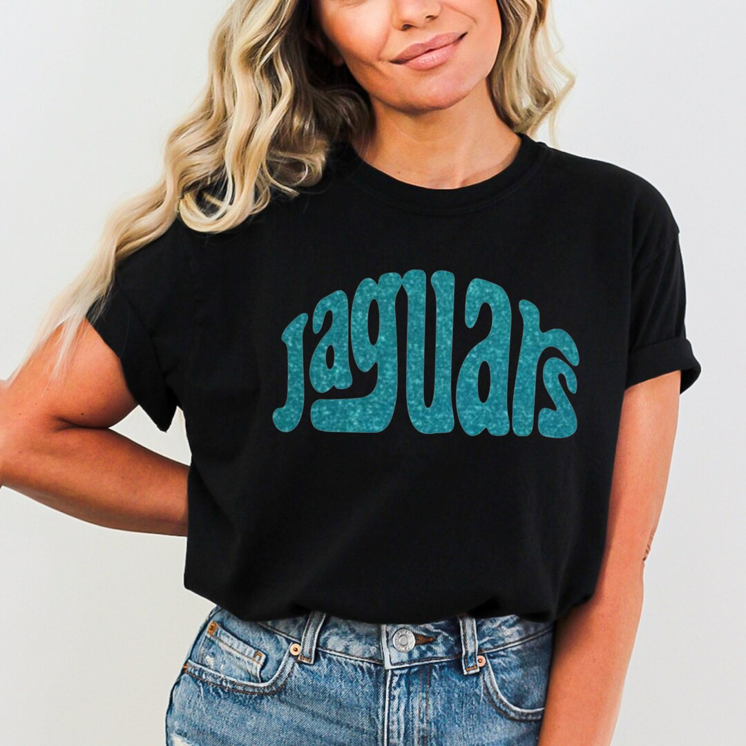 Glitter Jaguars Tee Jaguars Football Sweatshirt Jacksonville - Etsy | Etsy (US)