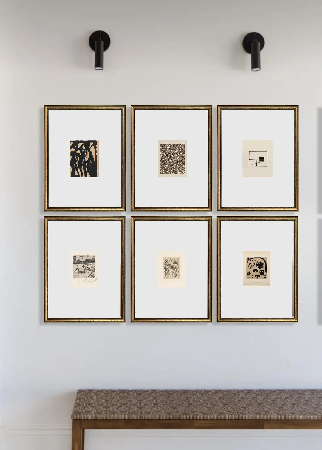 Abstract gallery wall set ,gold framed wall art print I Abstract wall art I Abstract gallery wall... | Etsy (US)