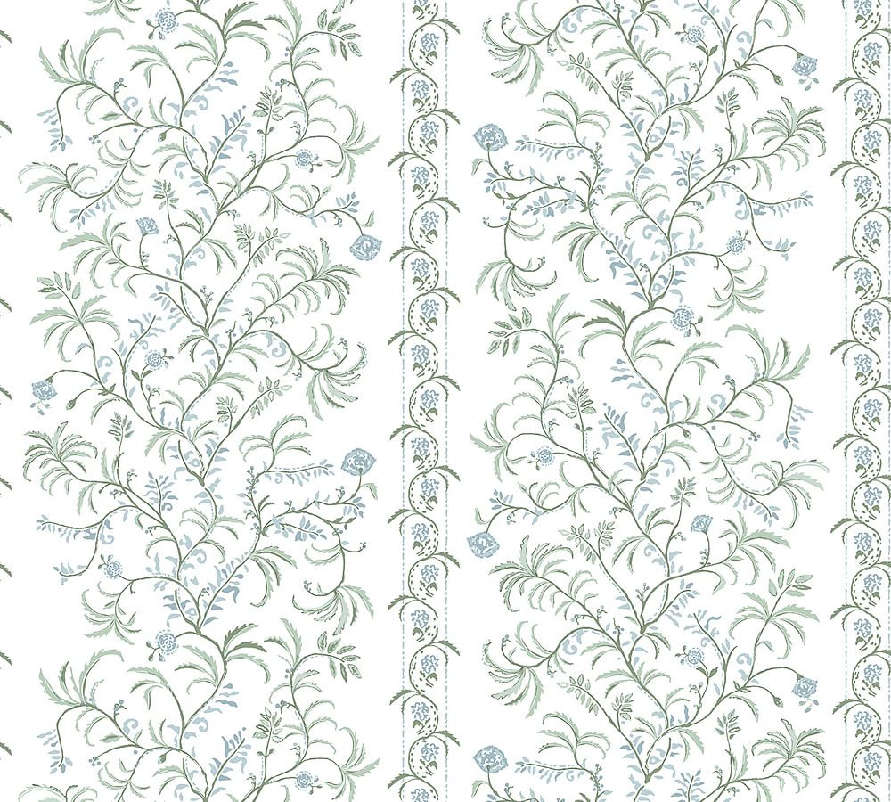 Julia Berolzheimer Ivy Wallpaper Sample - 12"W x 8"H | Pottery Barn (US)