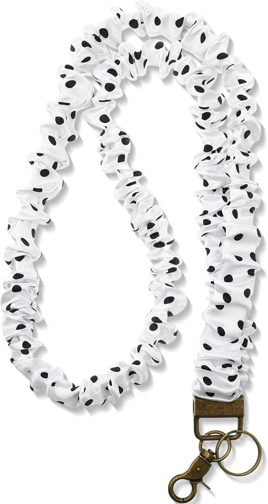 Geyoga Scrunchie Teacher Lanyard for ID Badge, Stretchy Neck Key Lanyards for Women Men, Long Lan... | Amazon (US)
