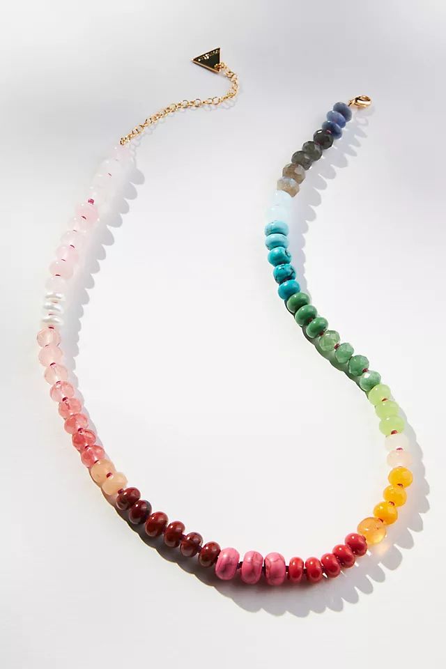 Rainbow Large-Stone Necklace | Anthropologie (US)