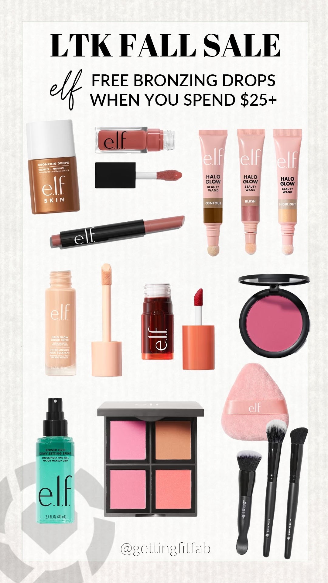 LTK fall sale - free bronzing drops when you spend $25+! Here’s what I’d buy to get the deal! 

#elf



#LTKFallSale #LTKFindsUnder50 #LTKBeauty