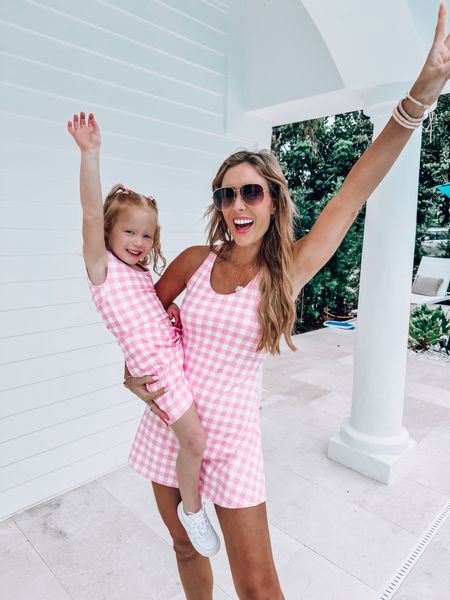 Loving all the pieces from. Our new Mommy and Mini collection. Be sure to use code TORIG20 for discount. #pinklilu #mommyandmini #matching #summerstyle #beachstyle #poolstyle #swim 