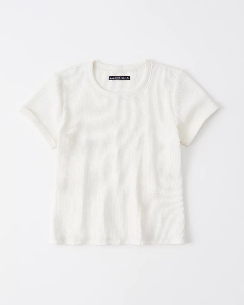 Short-Sleeve Waffle Tee | Abercrombie & Fitch US & UK