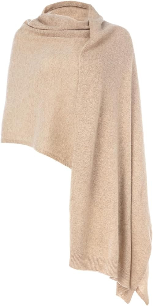 Villand Women's 100% Pure Cashmere Knitted Shawl Wrap - Extra Large Lightweight Pashmina Stole wi... | Amazon (US)