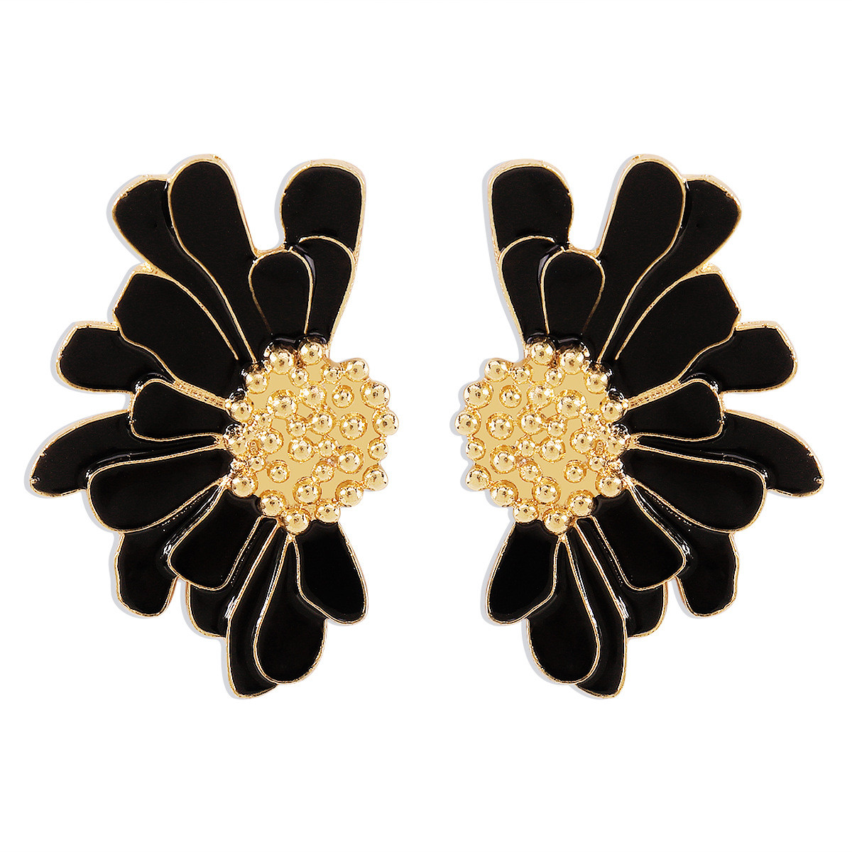 Half Flower Design Elegant Sexy Stud Earrings Copper Plated - Temu | Temu Affiliate Program
