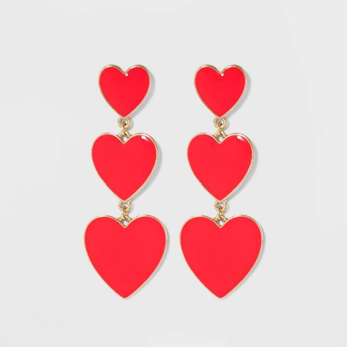 SUGARFIX by Baublebar Graduating Heart Drop Earrings | Target