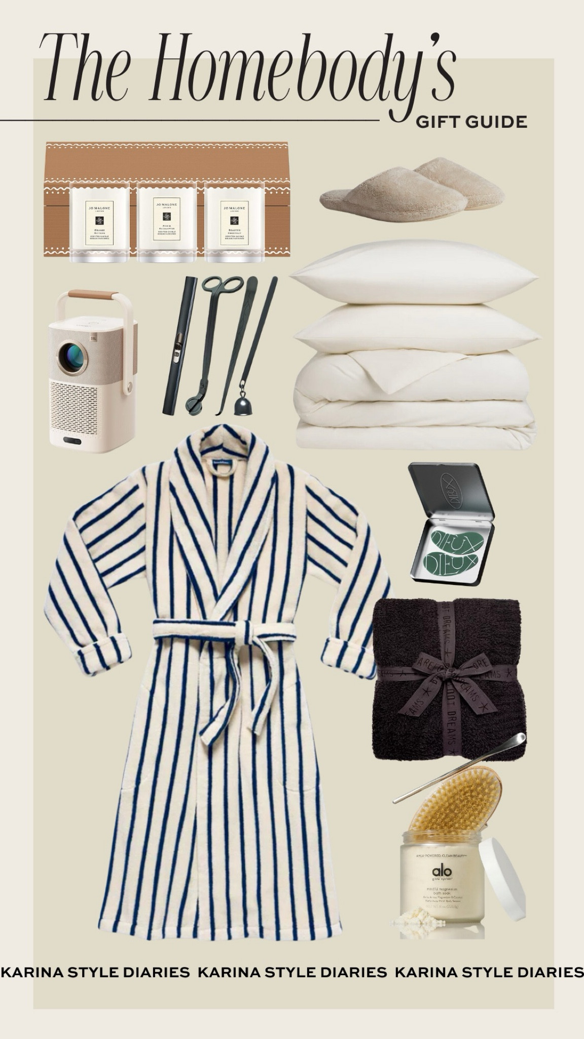 The Homebody’s Gift Guide 🧖🏽‍♀️ Rounding up all of the cozy items for the gal who loves to spend her Friday nights in. Some highlights: These under $40(!) slippers, a candle trio that’s practically made for gifting, and an ultra-luxurious duvet set for those who want to splurge. I don’t know about you, but I’d personally be thrilled to receive all of these picks! Holiday presents aside, these finds are ideal for those who love to indulge in the little things...

#LTKHoliday #LTKGiftGuide #LTKSeasonal