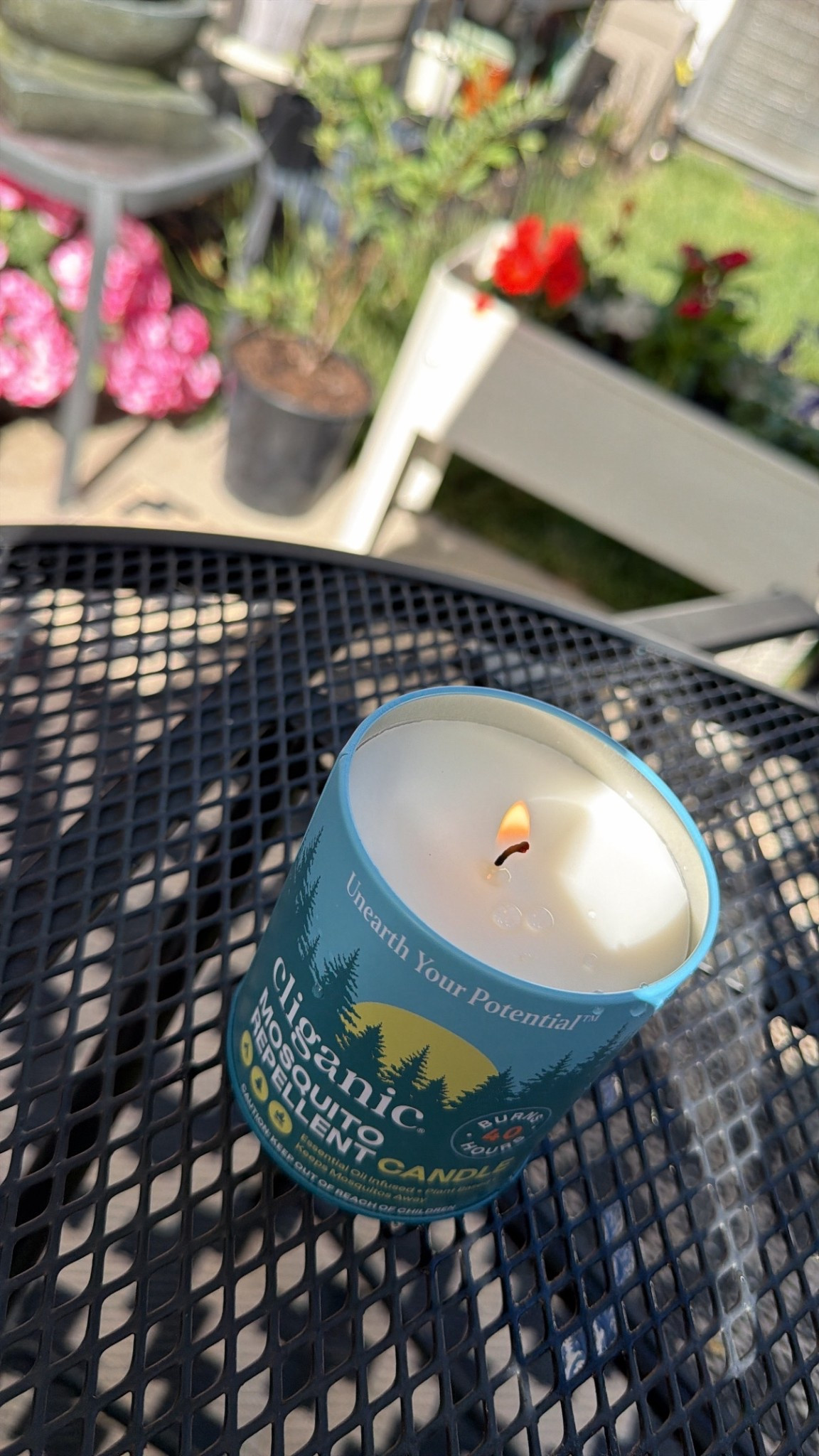Deet free candle for all your patio dinners 🦟 @Cliganic #ad #sponsored 

#LTKSeasonal #LTKHome
