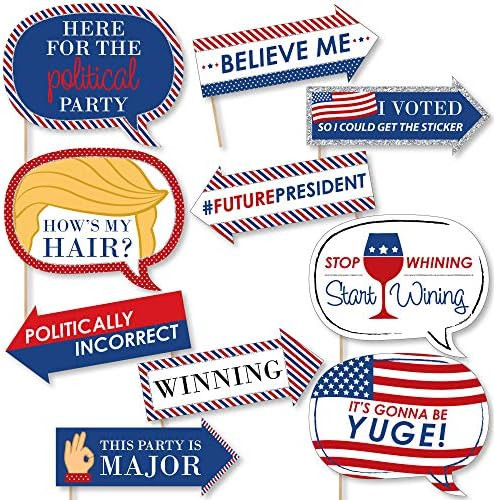 Big Dot of Happiness Funny Election - Political Election Party Photo Booth Props Kit - 10 Piece | Amazon (US)