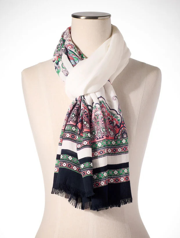 Jubilant Paisley Oblong Scarf | Talbots