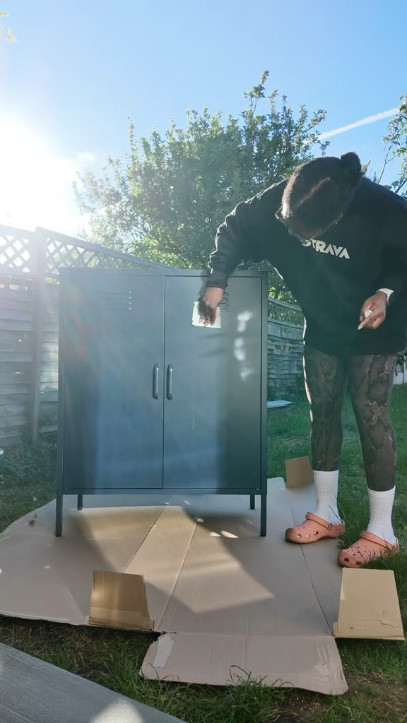 Best idea I've had in a long time - needed this cabinet to go with my new colour scheme in the garden room. Don't have the money to spend buying a new one, so I spray painted it and it's perfect
So quick to do, and very easy! Spray painted cost about £30 all in which was also enough to do the legs of a kallax unit and have some left over

Nothing will be safe from me now

#DIY #idea #furniture #homedecor #homeimprovements

#LTKuk #LTKhome