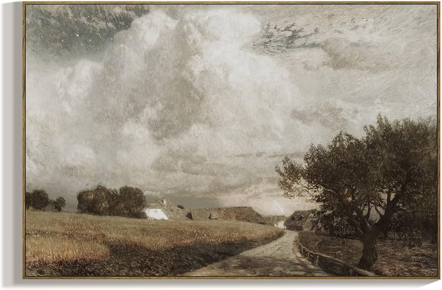 RaphelArt Large Framed Canvas Wall Art Home Decor,The Country's Cloud Vintage Decor,Rustic Farmho... | Amazon (CA)