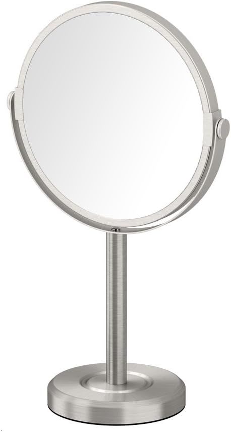 Gatco 1386SN Latitude II Minimalist Bathroom Counter Top Vanity, 3x Magnification Makeup Mirror, ... | Amazon (US)