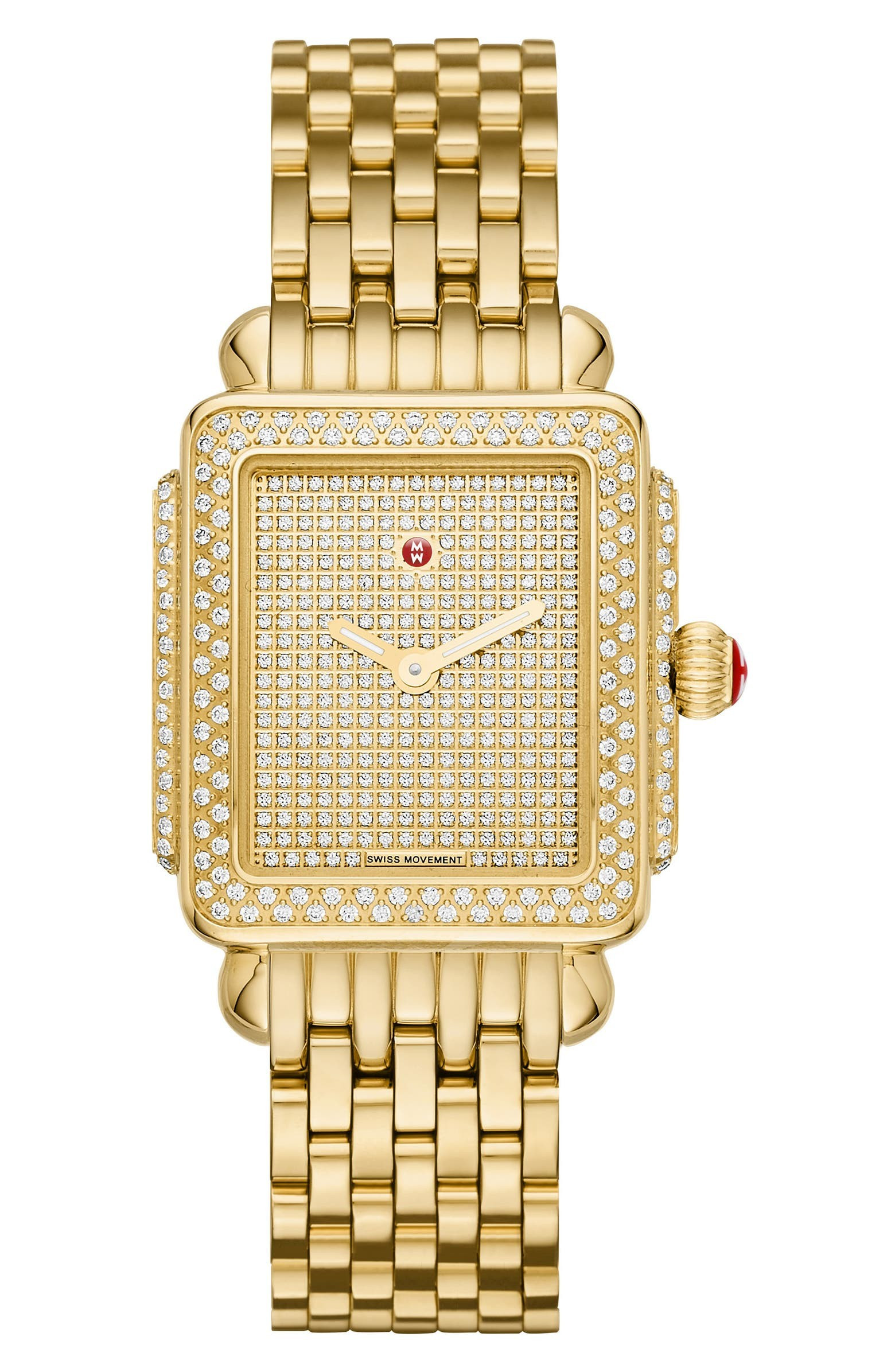 Deco Pavé Diamond Bracelet Watch, 29mm | Nordstrom