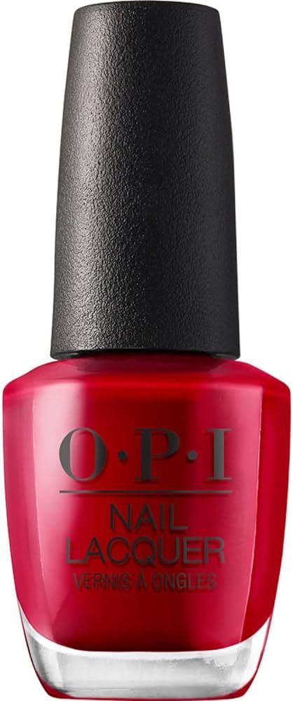 OPI Nail Lacquer, Color So Hot It Berns, Red Nail Polish, 0.5 fl oz | Amazon (US)