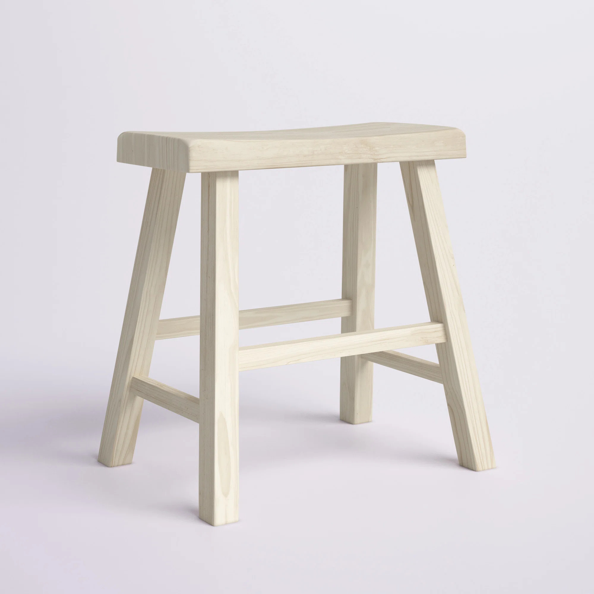 Lynn 18'' Tall Solid Wood Utility Stool | Wayfair North America