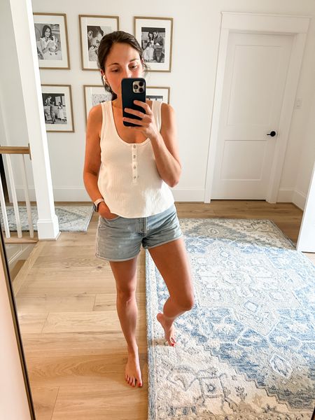 Comfy casual WFH outfit. This is my first time trying AGOLDE denim and I’m hooked. So comfy and flattering, plus I love this length! 

#LTKSeasonal
