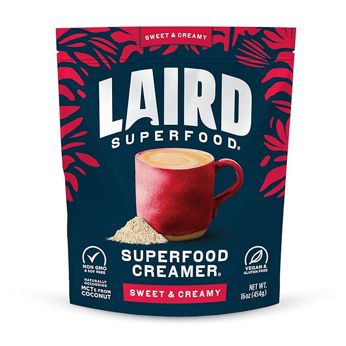 Laird Superfood Non-Dairy Superfood Creamer - Coconut Powder Coffee Creamer - Sweet & Creamy - Gl... | Amazon (US)
