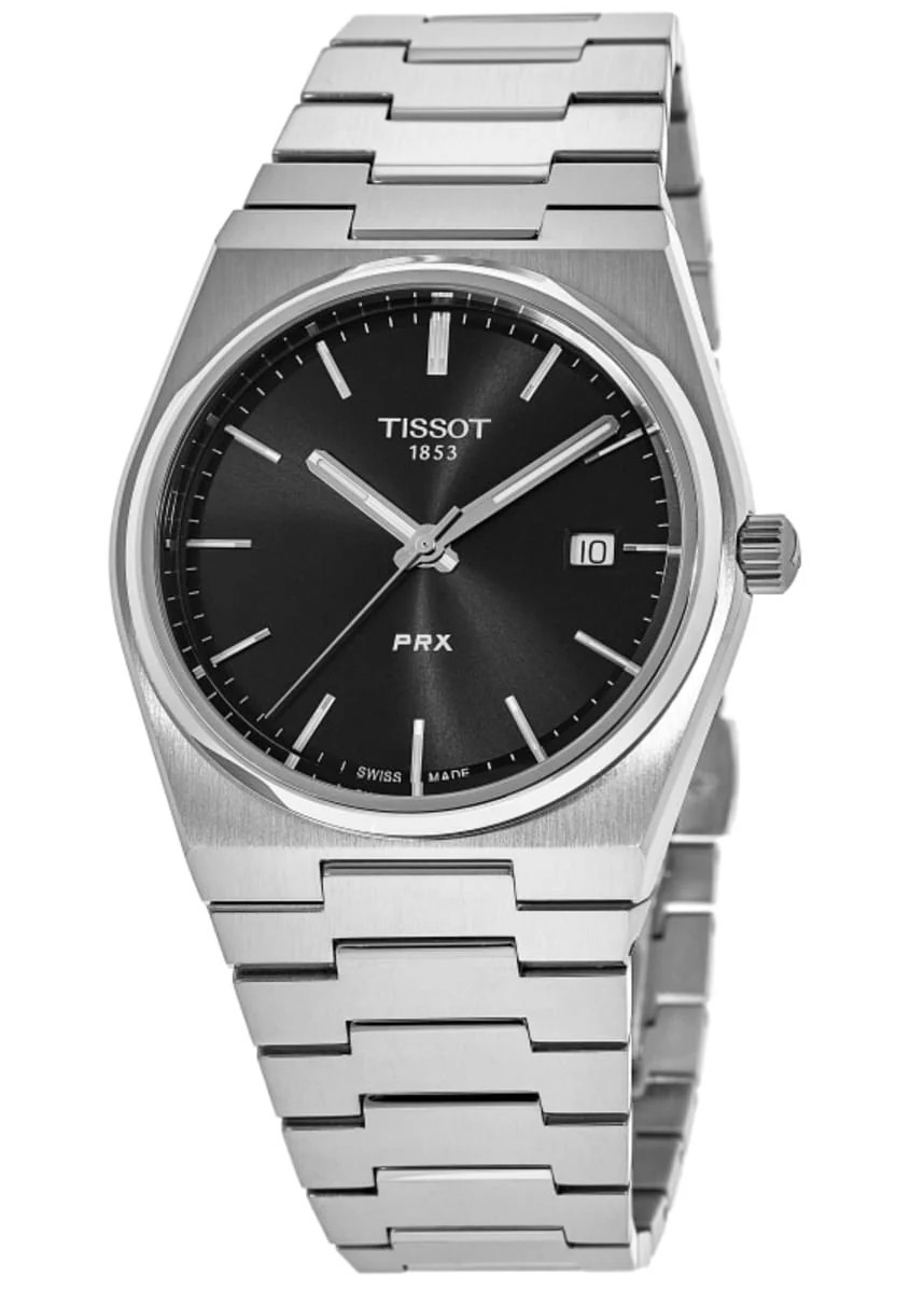 Tissot PRX Quartz Black Dial Steel Men's Watch T137.410.11.051.00 | Shop Simon