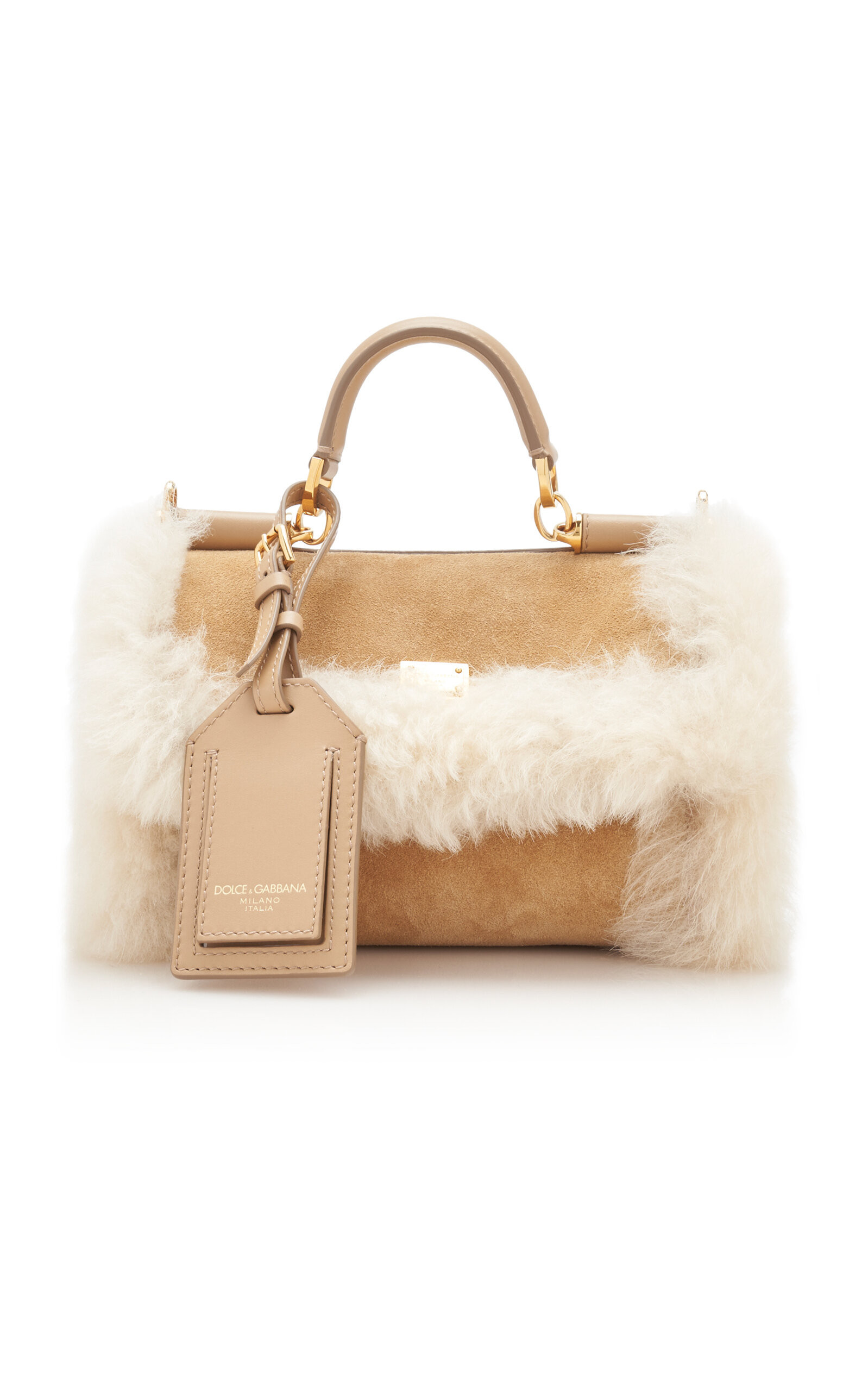 Dolce & Gabbana My Sicily Shearling Top Handle Bag - Moda Operandi | Moda Operandi (Global)