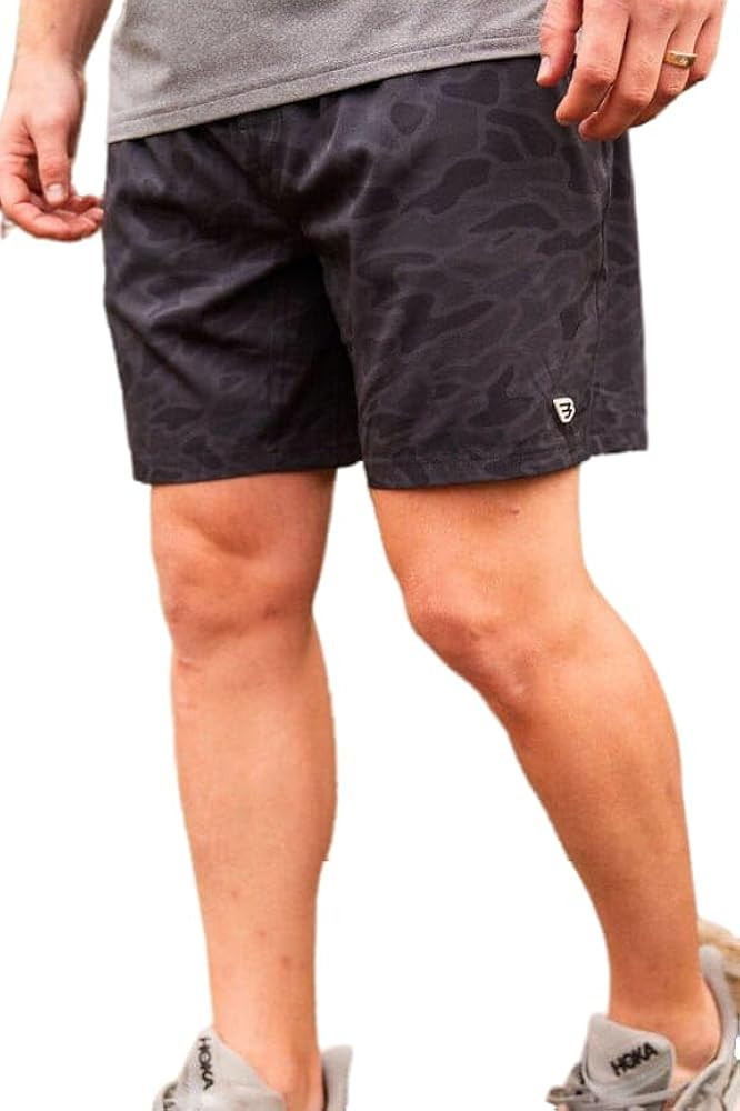 Burlebo White Speckled Athletic Shorts - White Liner | Amazon (US)