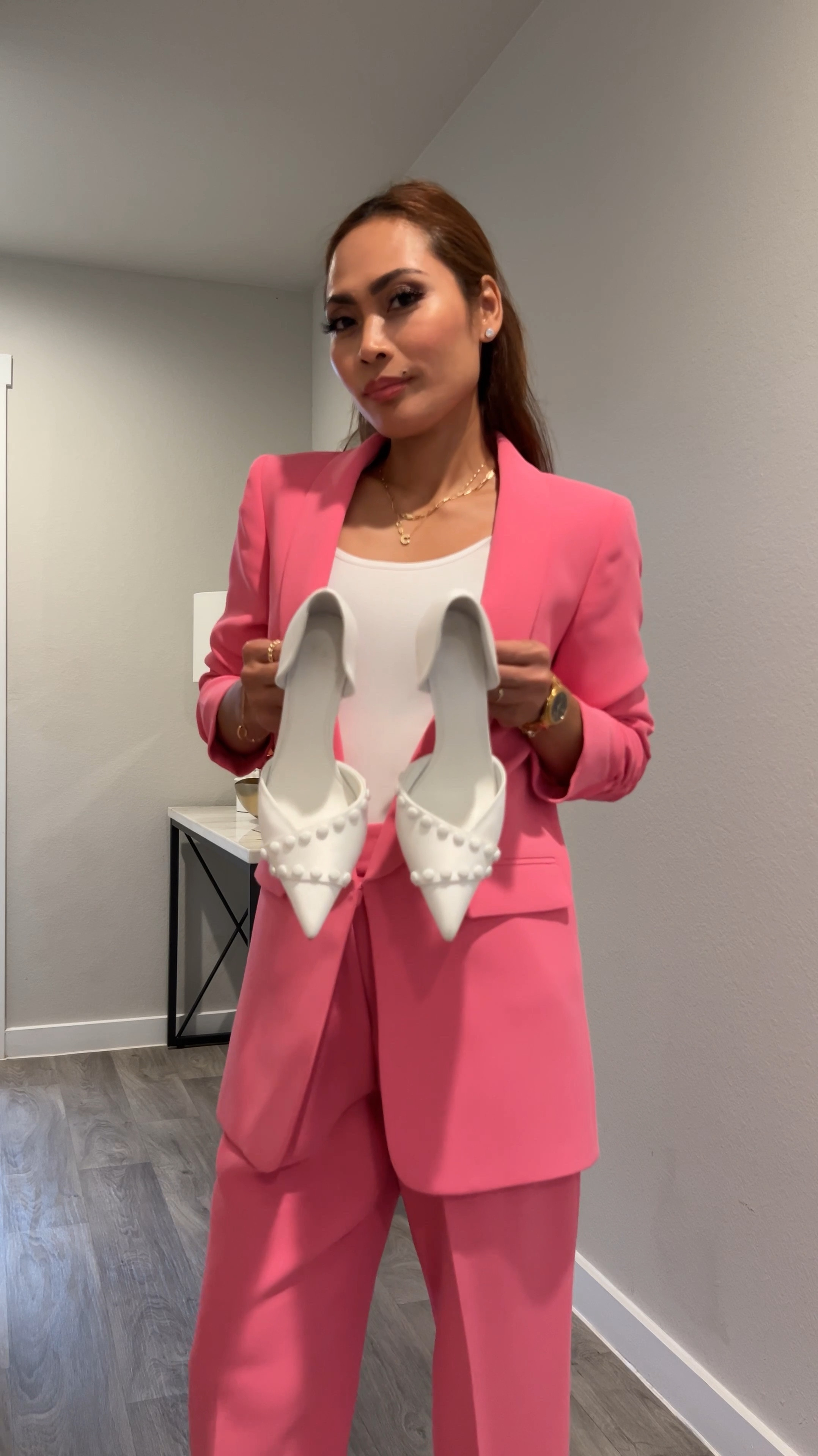 Embracing the chic vibes with my favorite pink suit 💞Wearing pink has never felt so empowering and elegant. Here’s to making a statement and loving every moment of it. 💕👗 

#LTKBeauty #LTKSaleAlert #LTKStyleTip