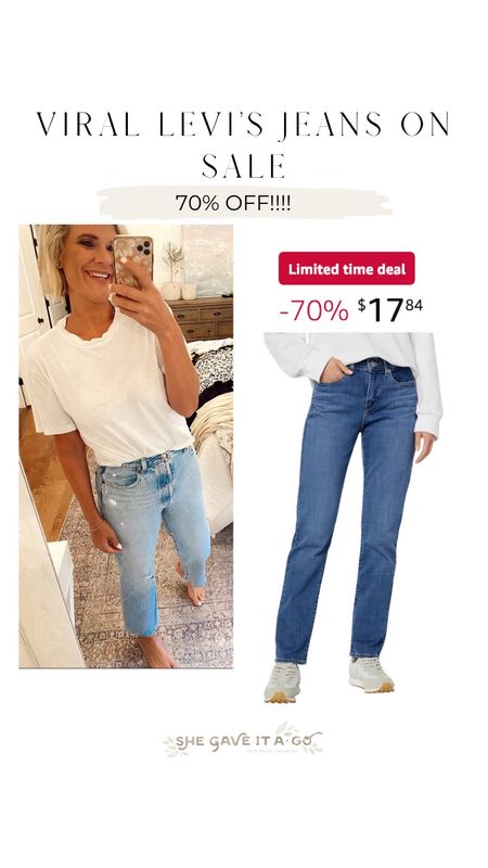 FLASH SALE!! Viral levi’s jeans on sale 70% off!!!!! Go get them at this very low price

#LTKStyleTip #LTKSaleAlert #LTKWorkwear