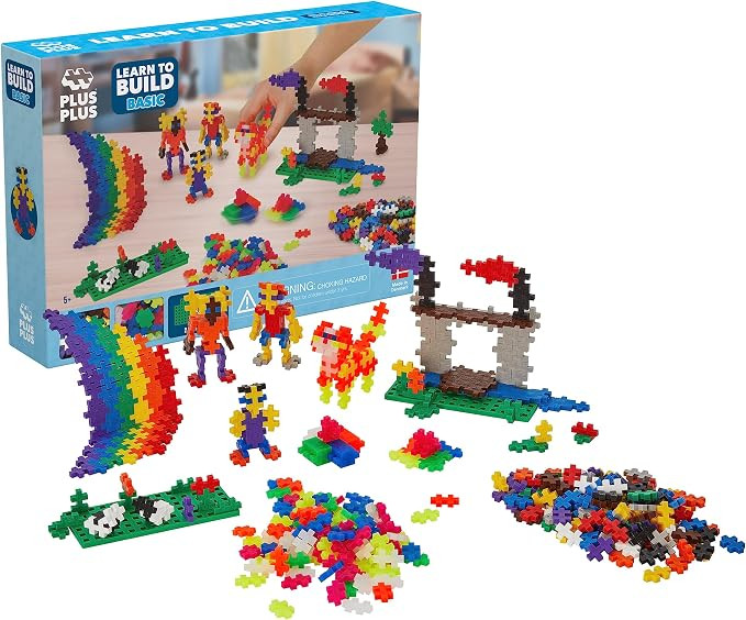 PLUS PLUS - Learn to Build Basic Color Mix, 400 Piece - Construction Building Stem/Steam Toy, Int... | Amazon (US)