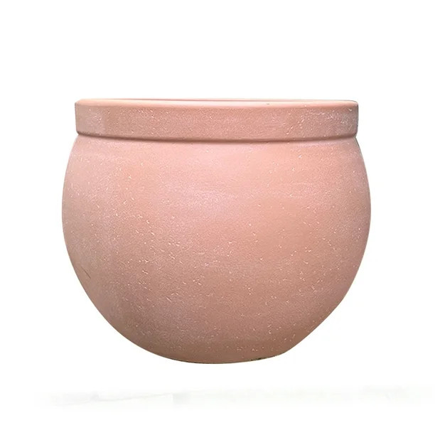 Better Homes & Gardens 16.7” x 16.7” x 12.8” Talcott Terracotta Resin Planter | Walmart (US)