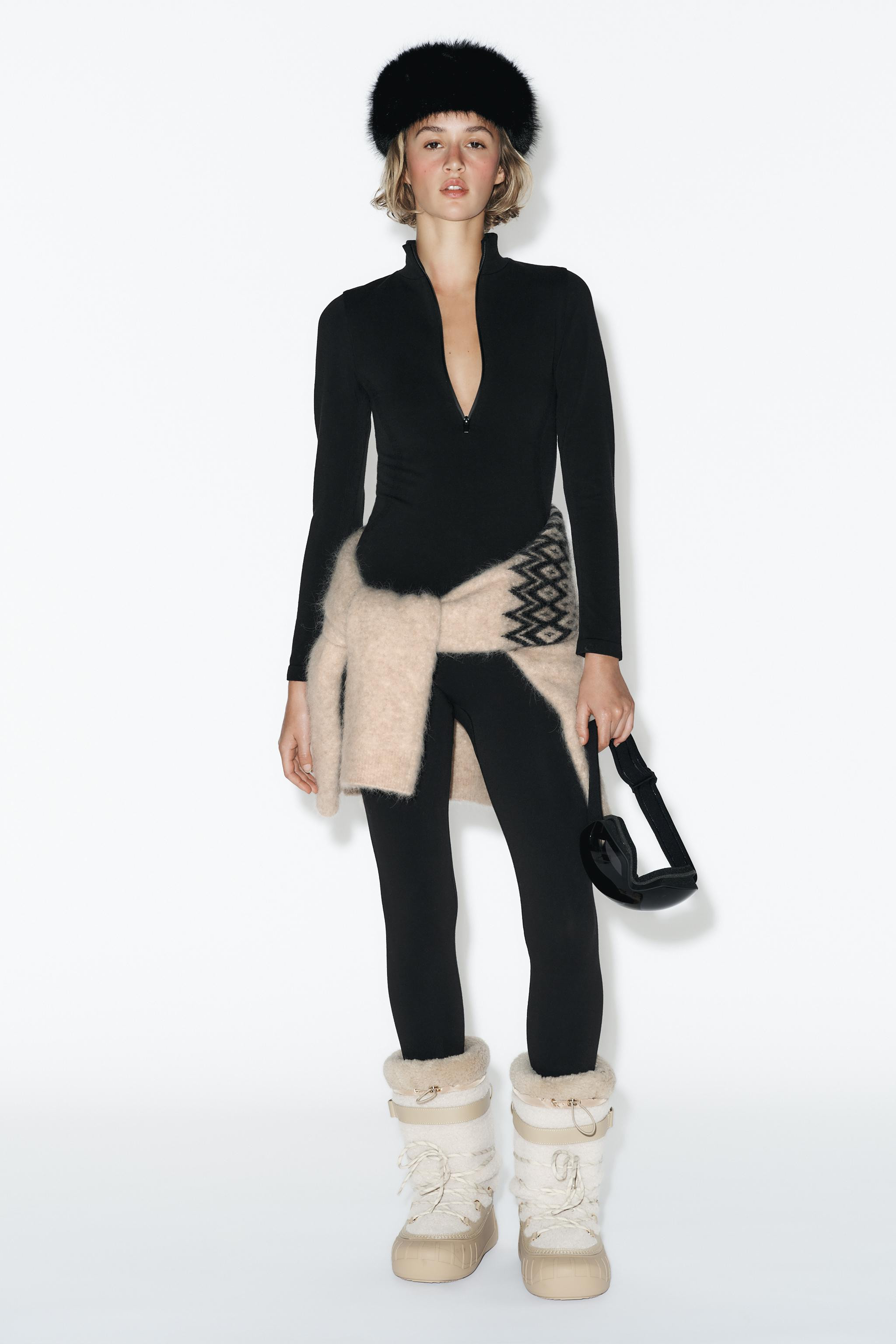 SEAMLESS MERINO WOOL BLEND T-SHIRT SKI COLLECTION | Zara US