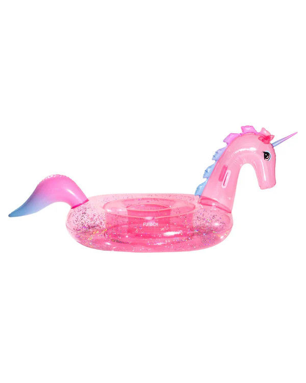 Clear Pink Glitter Unicorn | FUNBOY