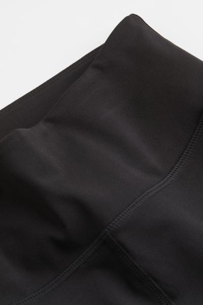 High Waist Sports Shorts - Black - Ladies | H&M US | H&M (US + CA)