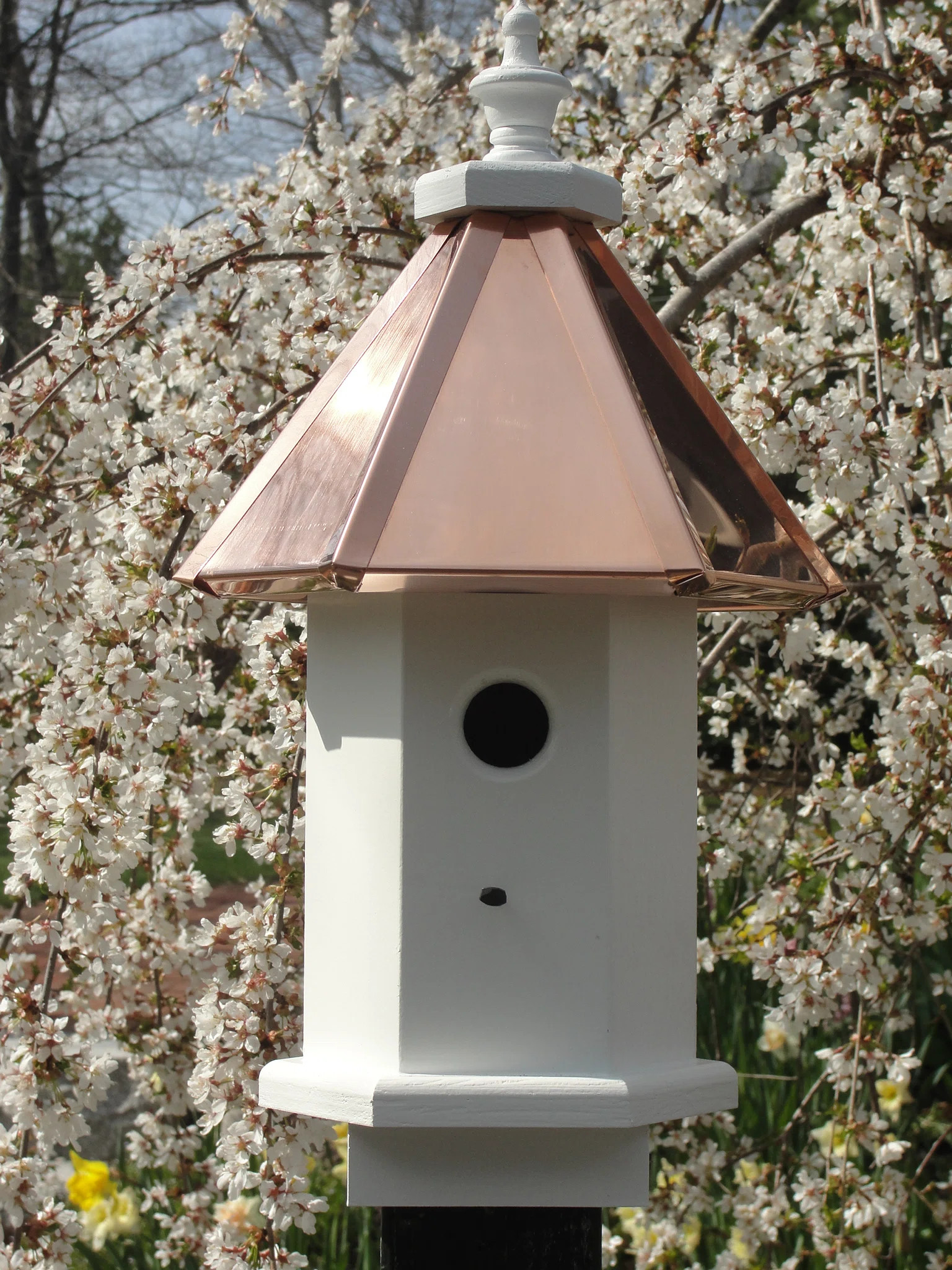 Javonte 20'' H x 11'' W x 11'' D Post Birdhouse | Wayfair North America
