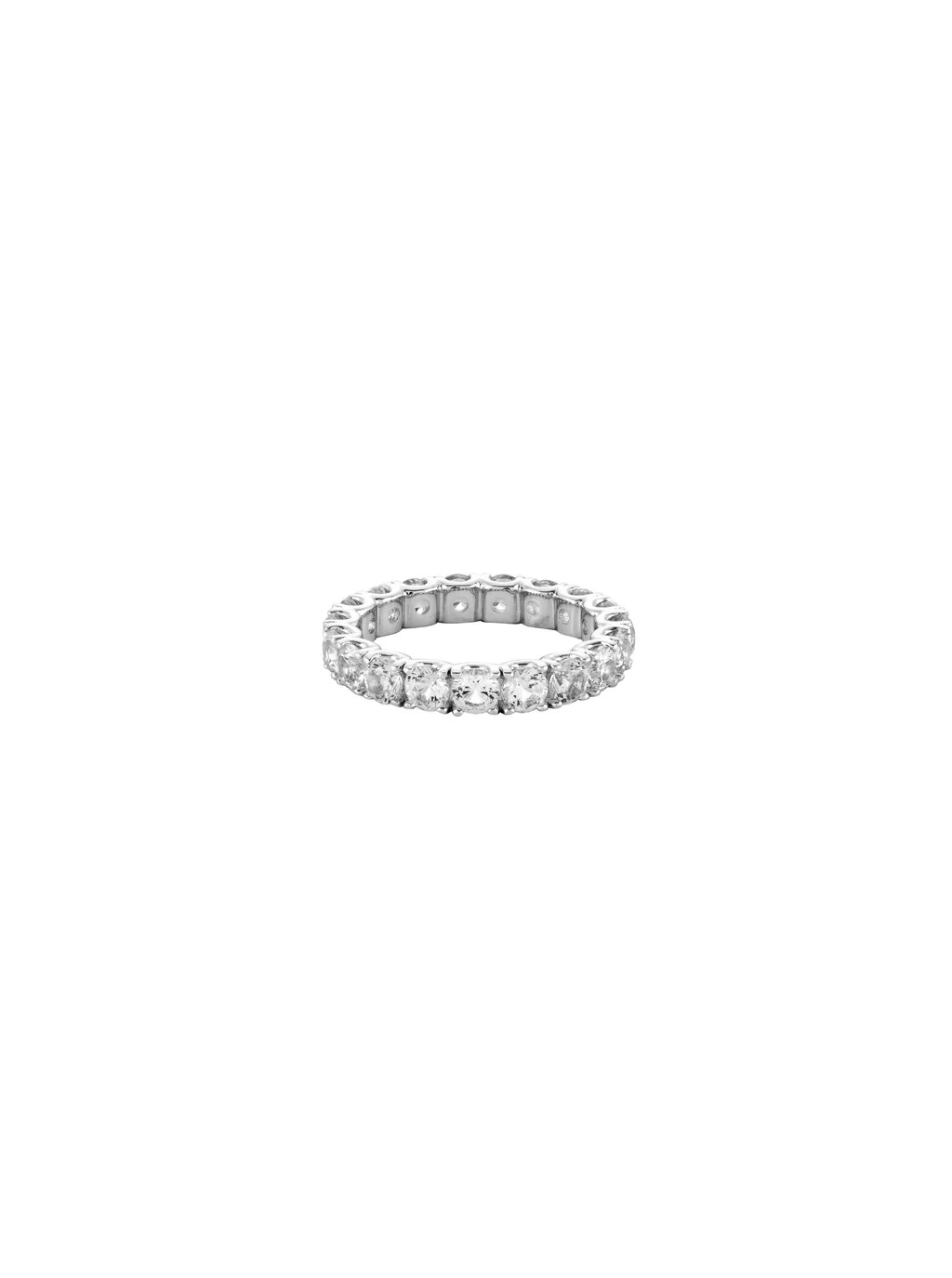 ROUND CUT ETERNITY BAND, SILVER | Dorsey