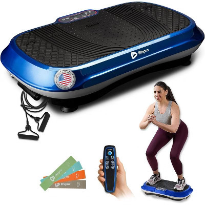 Lifepro Black Fitness Platform: Enhance Your Home Workouts with Our All-in-One Vibration Plate and Loop Bands | Target