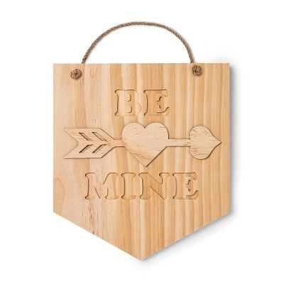 Valentine's Day Hanging Wood Sign Banner/Pennant - Mondo Llama™ | Target